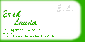 erik lauda business card